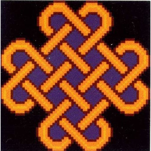 Epona Golden Celtic Knot - Cross Stitch Pattern