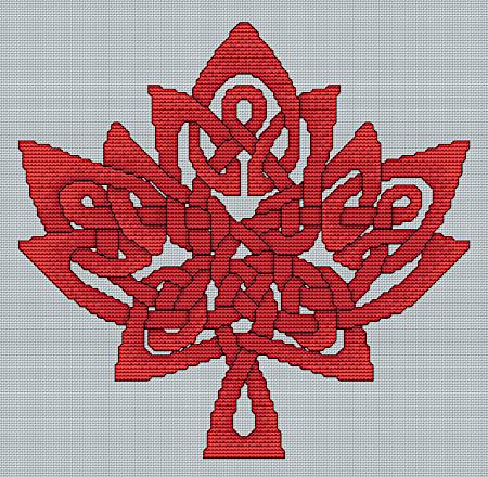 Artists Alley Celtic Maple Cross Stitch Pattern