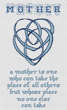 Artists Alley Celtic Mother's Knot Cross Stitch Pattern