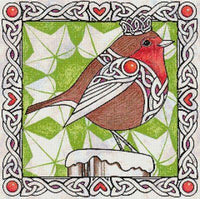 Celtic Robin - Marjory Tait - Cross Stitch Pattern