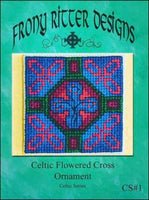 Frony Ritter Celtic Series Celtic Flowered Cross Ornament Cross Stitch Pattern