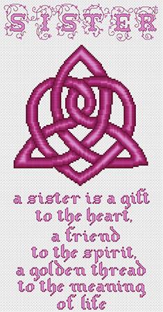 Artists Alley Celtic Sister Knot Cross Stitch Pattern