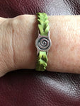 Celtic Spiral Newgrange Friendship Faux Leather Bracelet