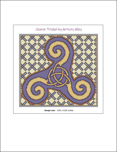 Artists Alley Charm Triskele Cross Stitch Pattern