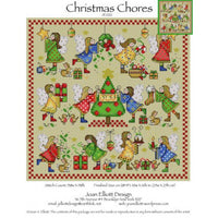 Joan Elliott Christmas Chores Cross Stitch Pattern