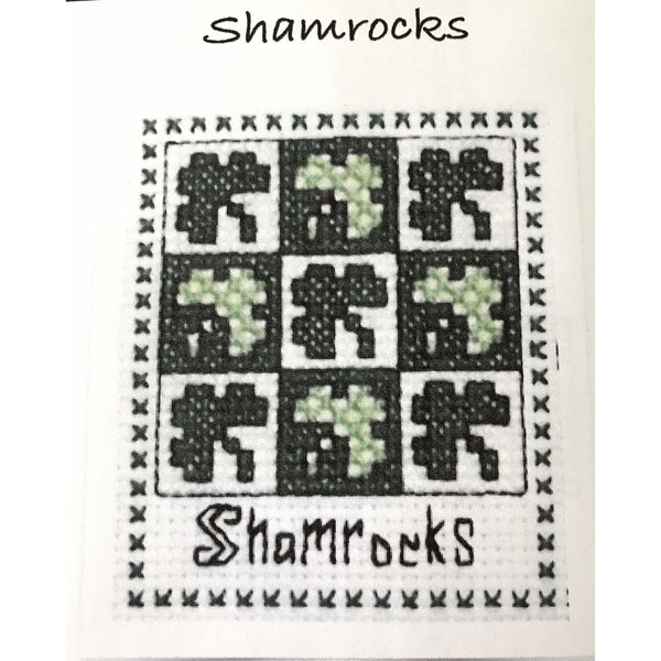 Claddagh Cross Stitch Shamrocks Cross Stitch Kit