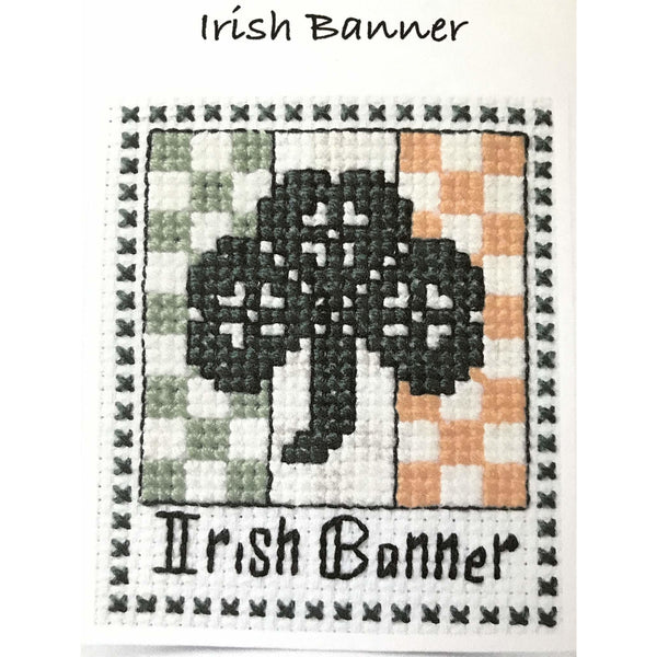 Claddagh Cross Stitch - Irish Banner - Cross Stitch Kit