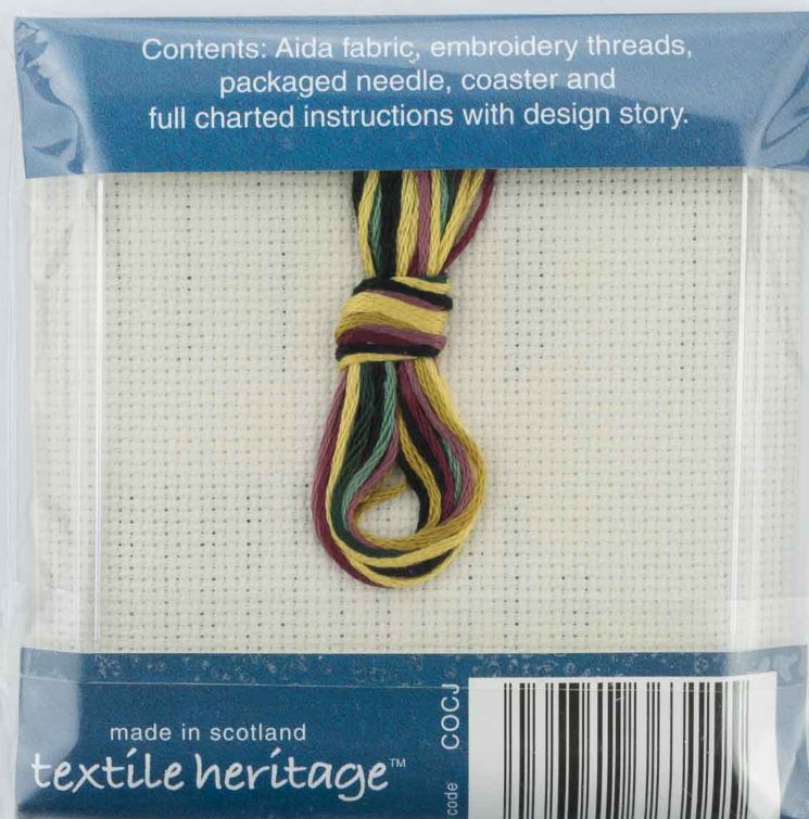 Textile Heritage Celtic Jewel Coaster Cross Stitch Kit