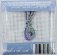 Textile Heritage Tartan Thistles Coaster Cross Stitch Kit