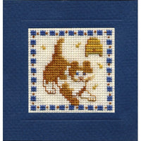 Textile Heritage Country Kitten Miniature Card Cross Stitch Kit