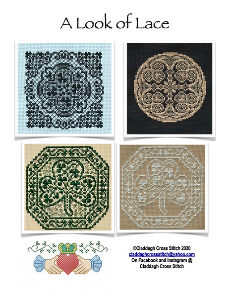 Claddagh Cross Stitch - Look of Lace - Cross Stitch Pattern