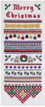 Dinky Dyes Christmas Holly Sampler Cross Stitch Pattern & Silk Floss Thread Pack