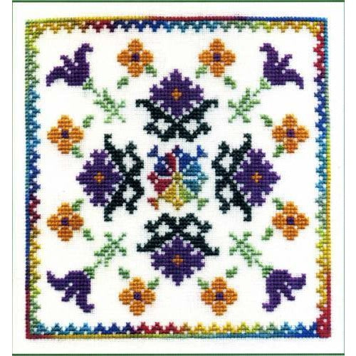 Dinky Dyes Blossoms Cross Stitch Pattern & Silk Thread Pack