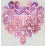 Dinky Dyes Celtic Heart Cross Stitch Pattern & Silk Thread Pack