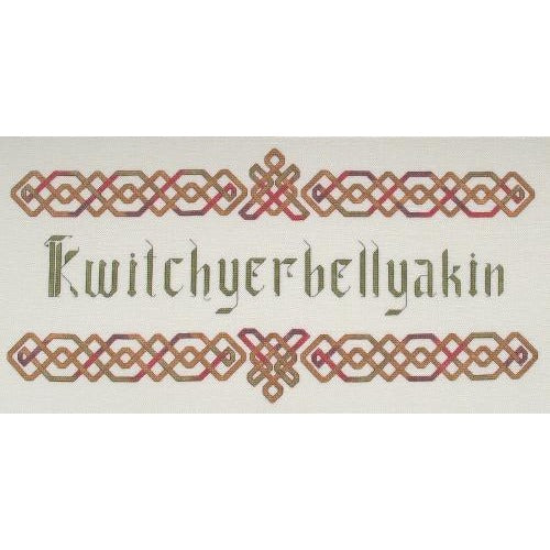 Dinky Dyes Celtic Kwitchyerbellyakin Cross Stitch Pattern