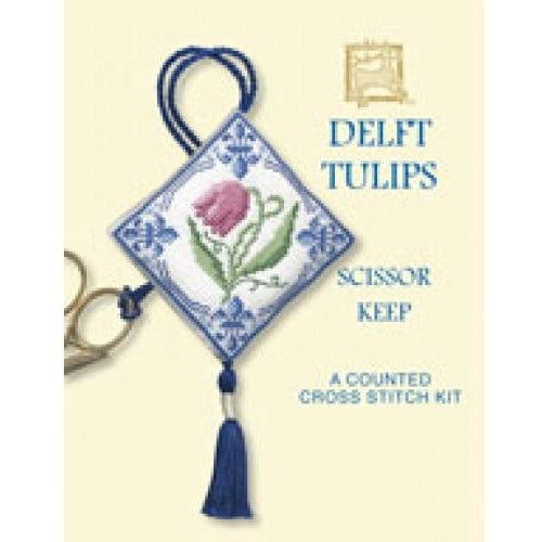 Textile Heritage Delft Tulip Scissor Keep Cross Stitch Kit