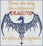 Artists Alley Deny Dragons Cross Stitch Pattern