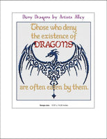 Artists Alley Deny Dragons Cross Stitch Pattern