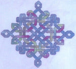 Dinky Dyes Celtic Diamond Knot Cross Stitch Pattern & Silk Thread Pack