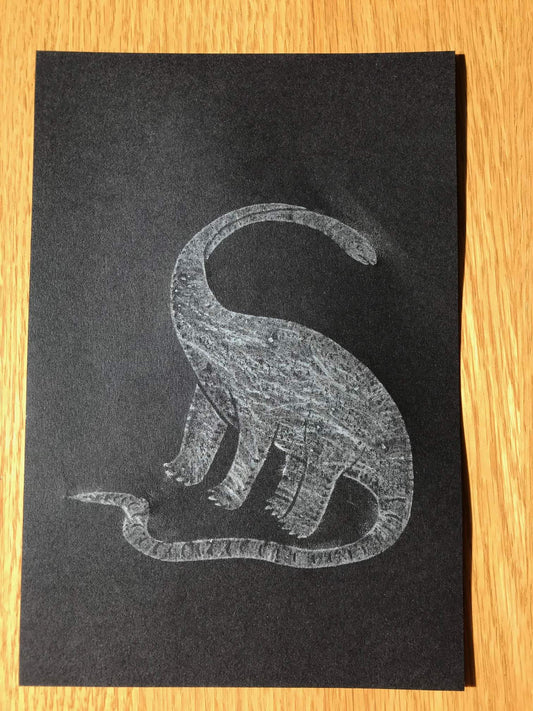 Brass Rubbing Kit Dinosaur Diplodocus