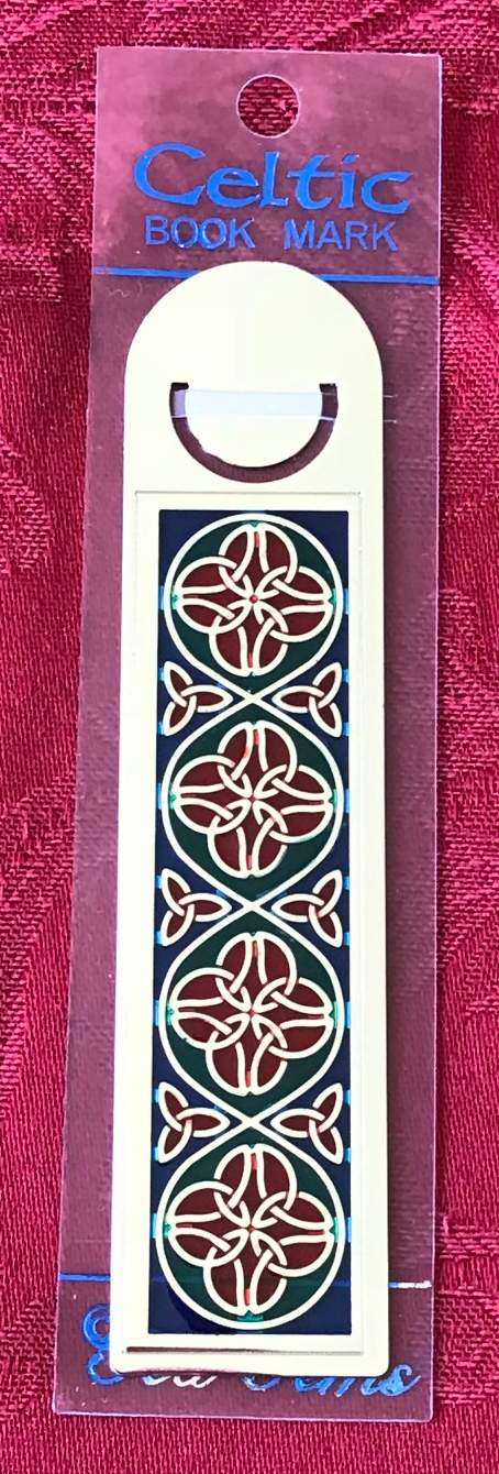 Sea Gems Enamel Metallic Bookmark Triquetra Quatrefoil