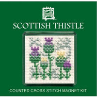 Textile Heritage Scottish Thistle Fridge Refrigerator Magnet Cross Stitch Kit