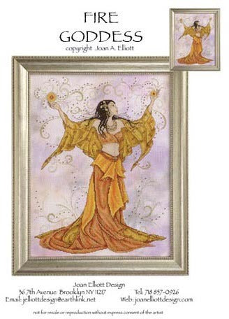 Joan Elliott Fire Goddess Cross Stitch Pattern