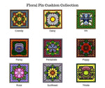 Landmark Tapestries & Charts Floral Pin Cushions Cross Stitch Pattern