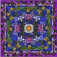 Garden at Midnight Pillow Cross Stitch Pattern