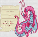 Artists Alley Girl Baby Dragon Cross Stitch Pattern