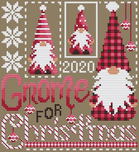 Shannon Christine Designs Gnome for Christmas Cross Stitch Pattern