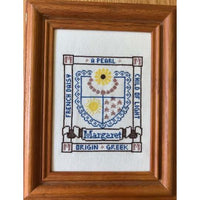 First Name Crest Cross Stitch Pattern