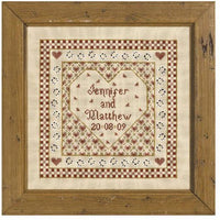 Historical Sampler Company Heart Wedding Sampler Cross Stitch Pattern 