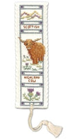 Textile Heritage Highland Cow Bookmark Cross Stitch Kit