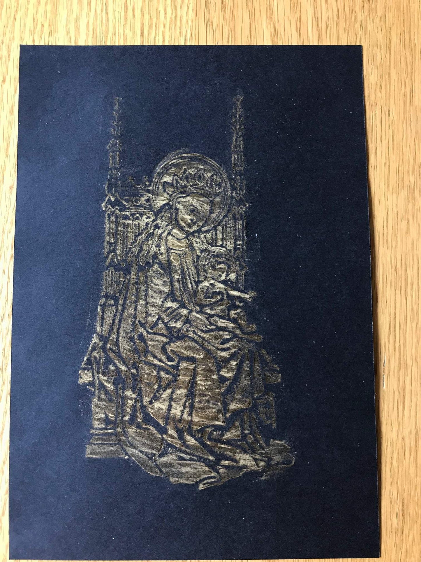 Brass Rubbing Kit Madonna & Child