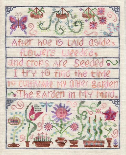 Ink Circles My Other Garden Cross Stitch Pattern