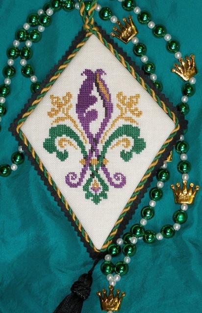 Ink Circles Fleur d'Orleans Cross Stitch Pattern