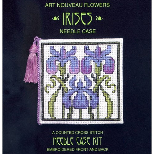 Textile Heritage Irises Needle Case Cross Stitch Kit
