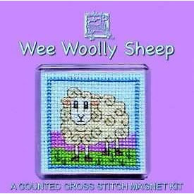 Textile Heritage Wee Wooly Sheep Refrigerator Magnet Cross Stitch Kit