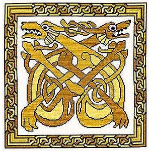 Celtic Hounds Cross Stitch Pattern