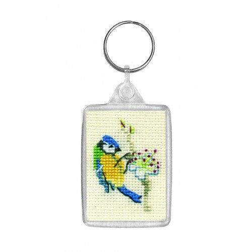 Bluetit Keyring Cross Stitch Kit - Textile Heritage