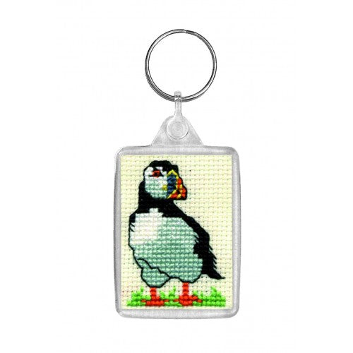 Puffin Keyring Cross Stitch Kit - Textile Heritage