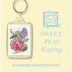 Textile Heritage Sweet Peas Keyring Cross Stitch Kit