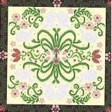 Landmark Tapestries & Charts Arts & Crafts Lily Pillow Cross Stitch Pattern