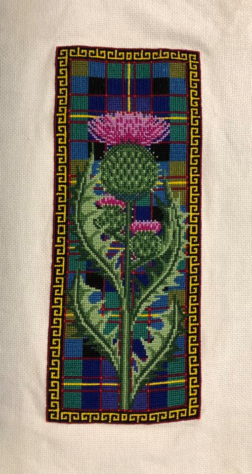 landmark tapestries & charts long thistle cross stitch pattern