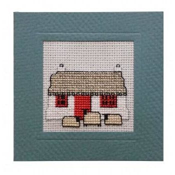 Textile Heritage Crofthouse Miniature Card Cross Stitch Kit