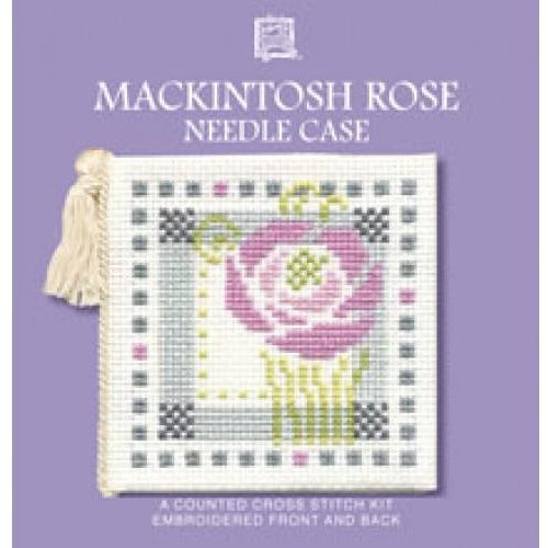 Textile Heritage Mackintosh Rose Needle Case Cross Stitch Kit