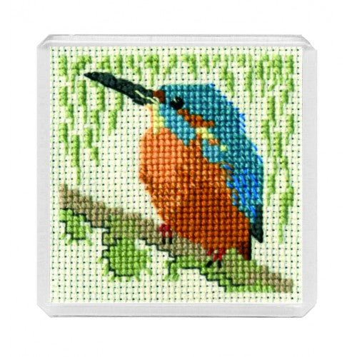 Kingfisher Magnet Cross Stitch Kit