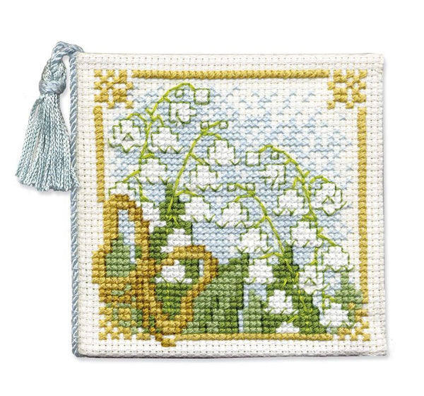 Textile Heritage Lily of the Valley Needle Case Cross Stitch Kit