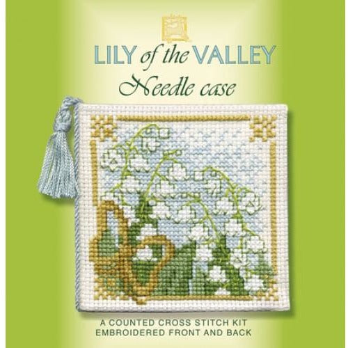 Textile Heritage Lily of the Valley Needle Case Cross Stitch Kit